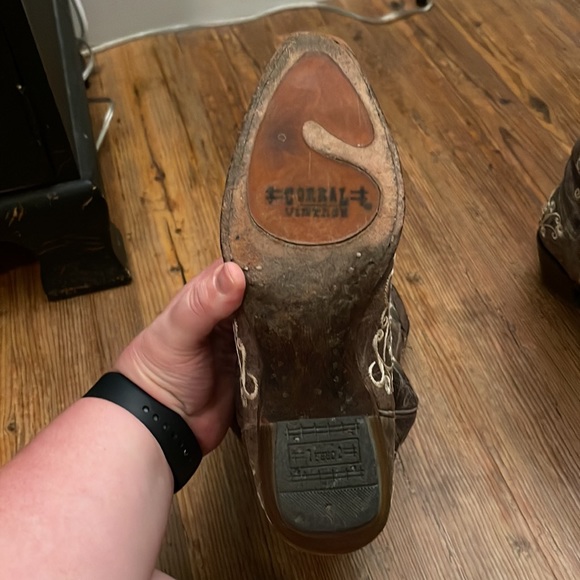 Corral Brown Crater With Bone Embroidery Cowgirl Boots - Picture 6 of 6